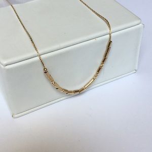 14kt gold fill Morse Code Necklace